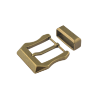 Solid buckle BR-104BQ 40mm with loop (Antique Brass)