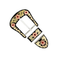 Buckle with loop "Floral Canyon" 38mm