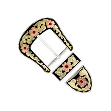 Buckle with loop "Floral Canyon" 38mm