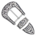 Buckle with loop "Floral Diablo" 38mm Buckle with loop "Floral Diablo" 38mm