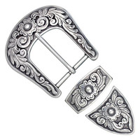 Buckle with loop "Floral Diablo" 38mm