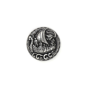Concho Viking Drakkar (Antique Silver)