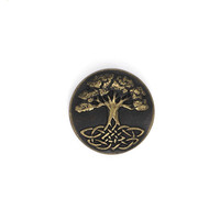 Concho Tree of Life (Antique Brass)