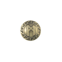 Concho Runes Mannaz (Brass)