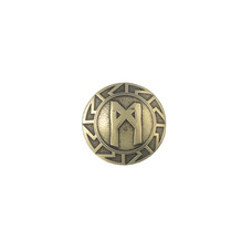 Concho Runes Mannaz (Brass)