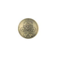 Concho Scull in a Helmet (Brass)