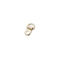 D-ring 8mm with mount (Steel, Brass)