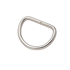 D-ring welded CS-4520 35mm (Steel, Nickel)