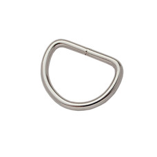 D-ring welded CS-4520 40mm (Steel, Nickel)