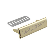 Nameplate with your logo 33x10mm (Gold)