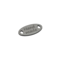 Oval tag "Handmade" 16x8mm (10pcs)