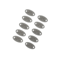 Oval tag "Made with love" 16x8mm (10pcs)