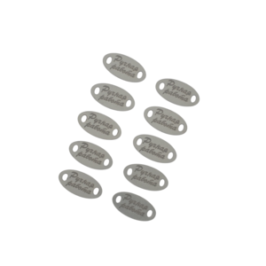 Oval tag "Ручная работа" 16x8mm (10pcs)