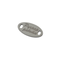 Oval tag "Ручная работа" 16x8mm (10pcs)
