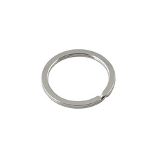 Flat Key ring 32mm (Steel, Nickel)