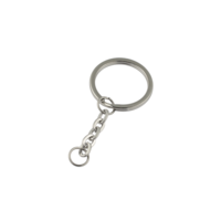 Keyring 32mm with chain (Nickel)