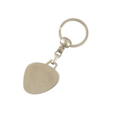 Flat key ring with charm (Nickel)