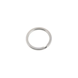 Flat Key ring 28mm (Stainless steel)