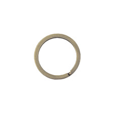 Flat Key ring 32mm (Steel, Antique)