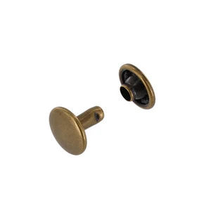 Double cap rivet 11mm (Antique, Steel)