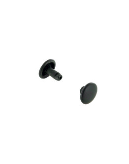 Double cap rivet 7mm (Black Oxide, Steel)