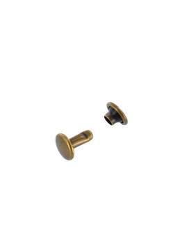 Double cap rivet 7mm (Antique, Steel)