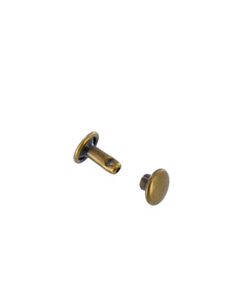 Double cap rivet 7mm (Antique, Steel)