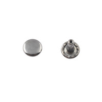 Double cap rivet 9mm (Black Nickel, Steel)