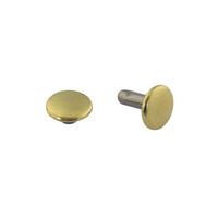 Double cap rivet LC 9mm LONG (Brass)