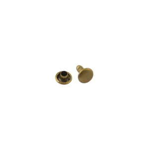 Double cap rivet Wuta 6mm (Antique, Brass) Double cap rivet Wuta 6mm (Antique, Brass)