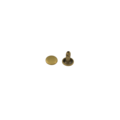 Double cap rivet Wuta 6mm (Antique, Brass) Double cap rivet Wuta 6mm (Antique, Brass)