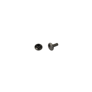 Double cap rivet Wuta 5mm (Black Nickel, Brass) Double cap rivet Wuta 5mm (Black Nickel, Brass)