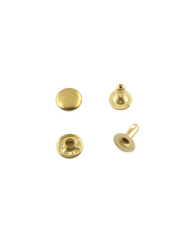 Single cap rivet 7mm (Brass, Steel)