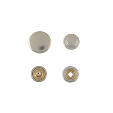 Snap button #501 15x12.5mm (10pcs, Nickel)