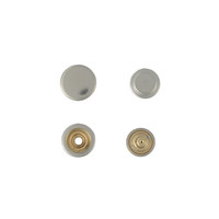 Snap button #502 15x15mm (10pcs, Nickel)