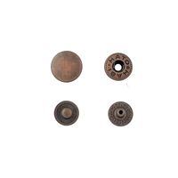 Hato Snap button #54 11.5mm (S-spring, Antique Copper)
