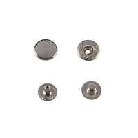 Hato Snap button #54 10mm (S-spring, Nickel)