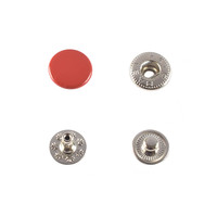 Hato Snap button #54 12.5mm (S-spring, Red)