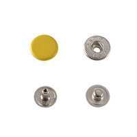 Hato Snap button #54 12.5mm (S-spring, Yellow)