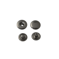 Snap button Wuta #54 10mm (Black Nickel, Stainless)