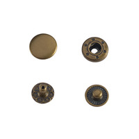 Snap button Wuta #54 12.5mm (Antique brass, Stainless)