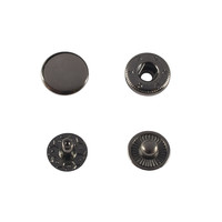 Snap button Wuta #54 12.5mm (Black, Stainless)