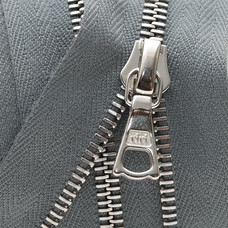 Zipper Riri ME4 GE 2119 (18cm, Nickel, Dark Gray)