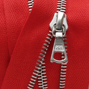 Zipper Riri ME4 TB 2405 (60cm, Nickel, Red)