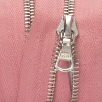 Zipper Riri ME4 GE 2420 (18cm, Nickel, Dark Pink)