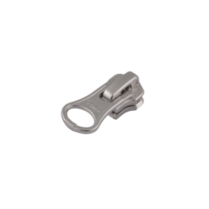 Slider with puller YKK Large Hole #3 (Nickel)