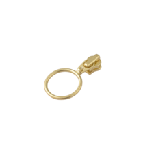 Slider with puller YKK Ring #3 (Brass)
