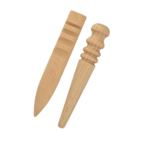 Set of beech slickers