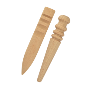 Set of beech slickers